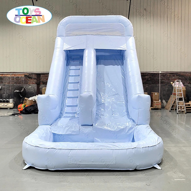 Water Slide Inflatable - Özelleştirilmiş Tek Renk 0.55mm Kalınlığında PVC