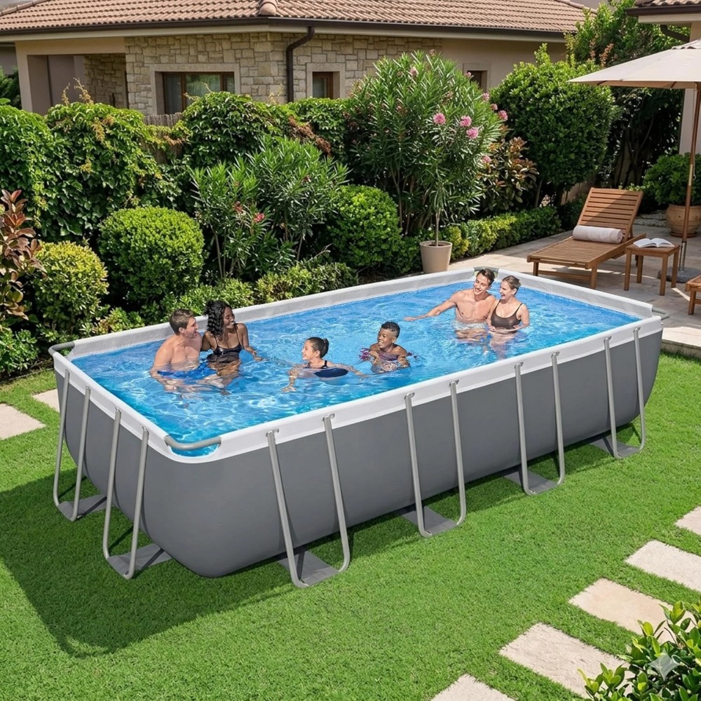 Pool Ladder Above Ground - Dikdörtgen Metal Çerçeveli Yerüstü Yüzme Havuzu