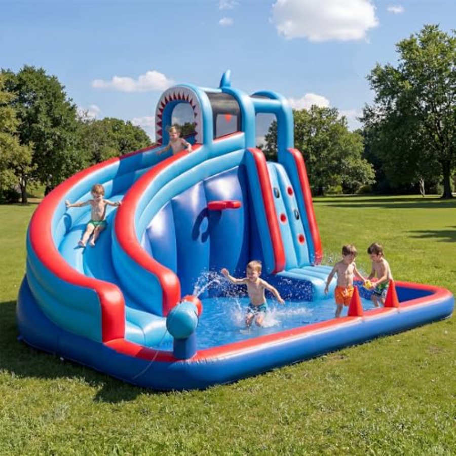 Çocuklar için arka bahçe şişme - Water Slide Inflatable incelemesi ve fiyatı