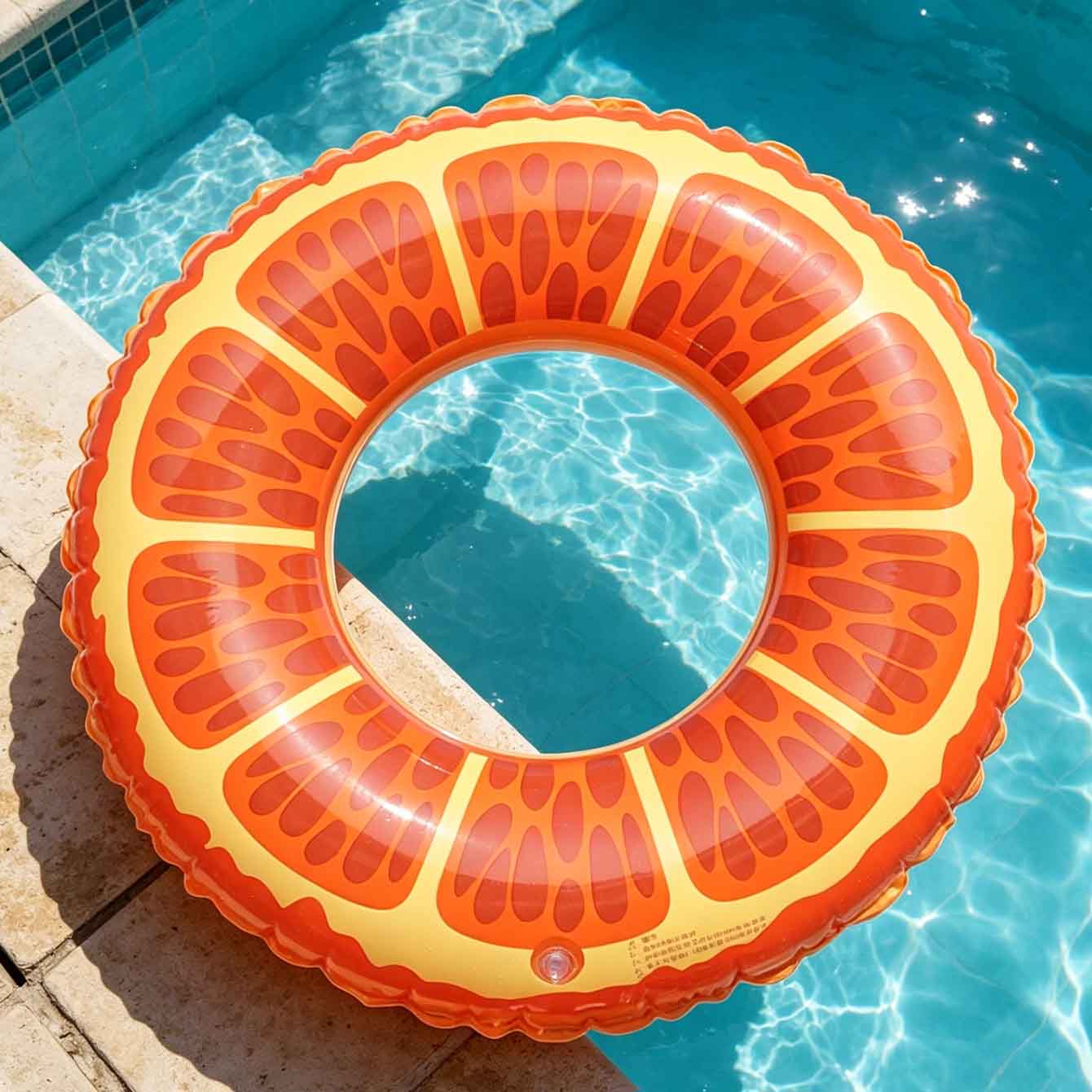 1 adet turuncu dilim şişme yüz - Pool Float Ring Inflatable incelemesi ve fiyatı
