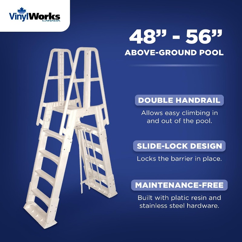Vinyl Works SLA A-Frame 48 ila - Pool Ladder Above Ground incelemesi ve fiyatı