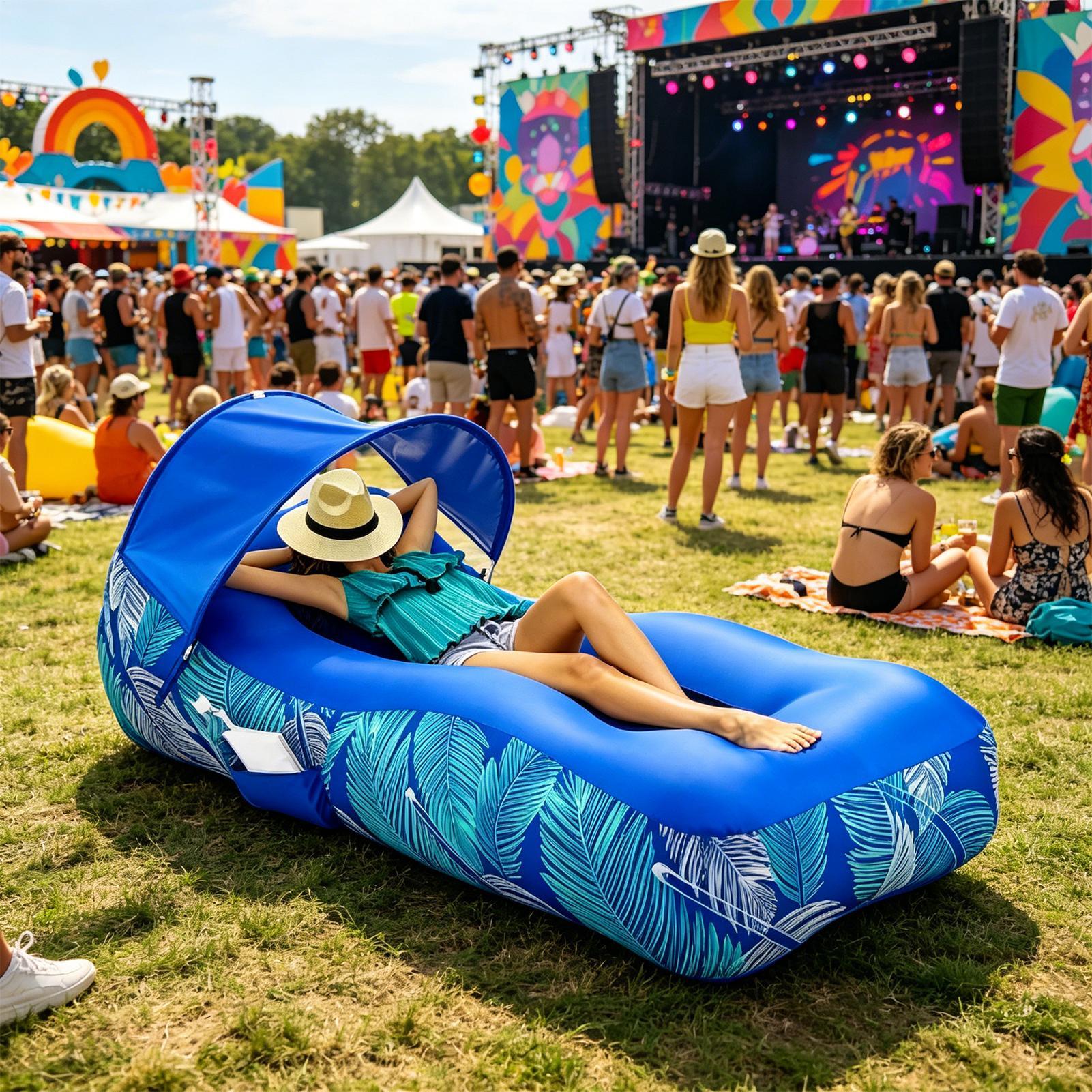Şişme Şezlong, Güneşlikli Taşı - Pool Lounger Inflatable incelemesi ve fiyatı