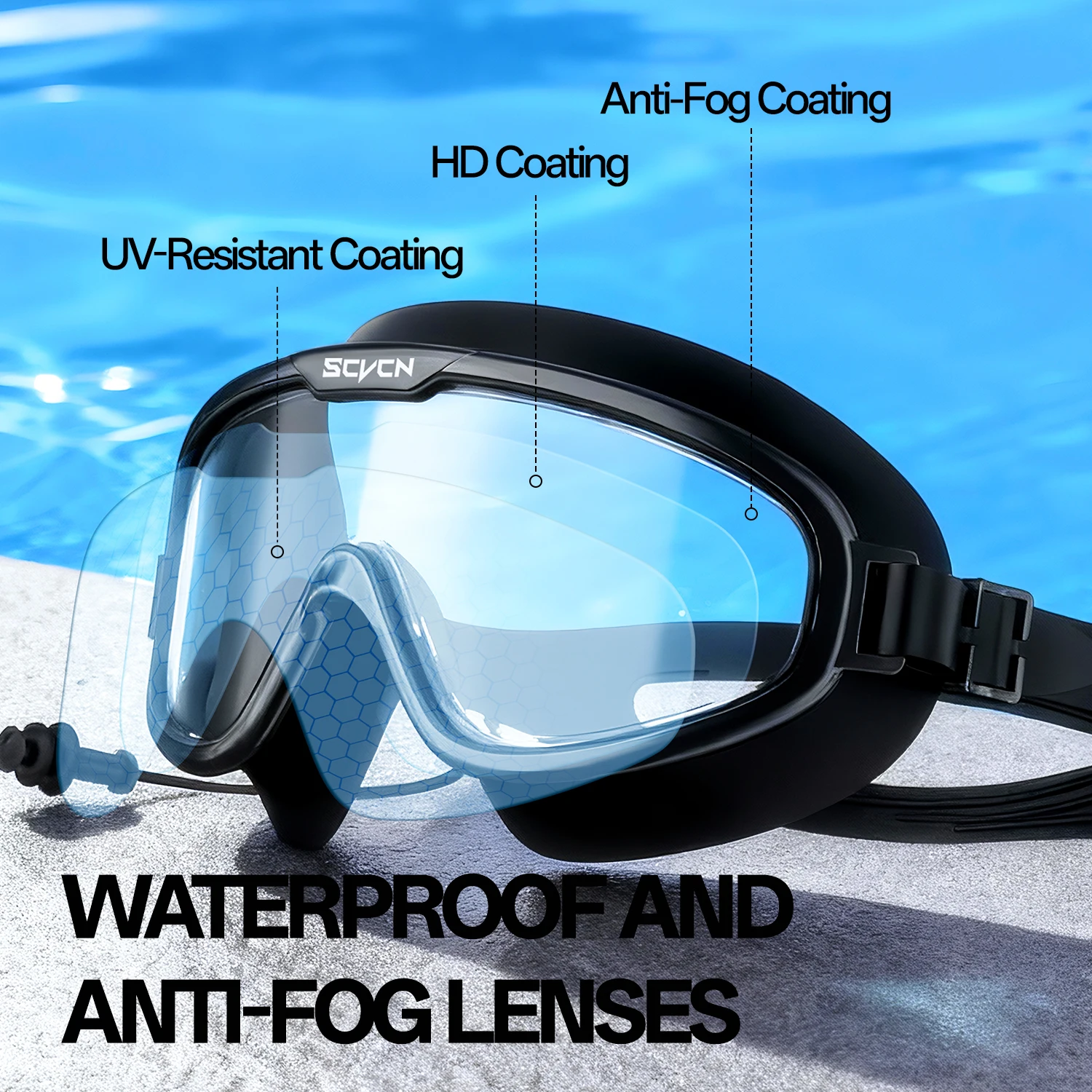 SCVCN Yüzme Gözlüğü Profesyone - Swim Goggles Anti Fog Uv incelemesi ve fiyatı