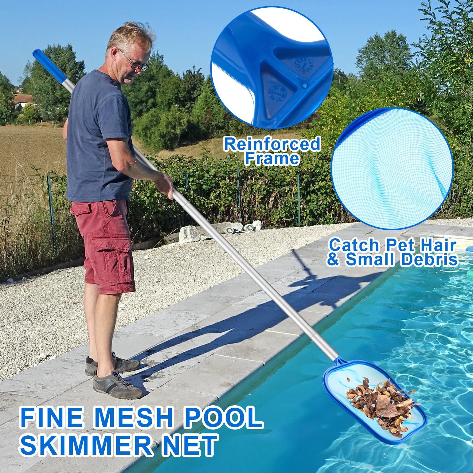 3 Parçalı Havuz Temizleme Seti - Pool Skimmer Net incelemesi ve fiyatı