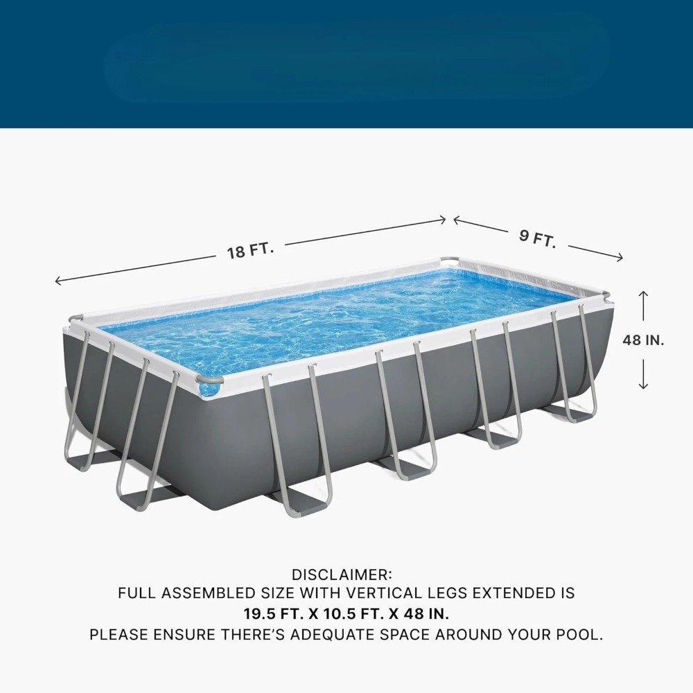 Dikdörtgen Metal Çerçeveli Yer - Pool Ladder Above Ground incelemesi ve fiyatı